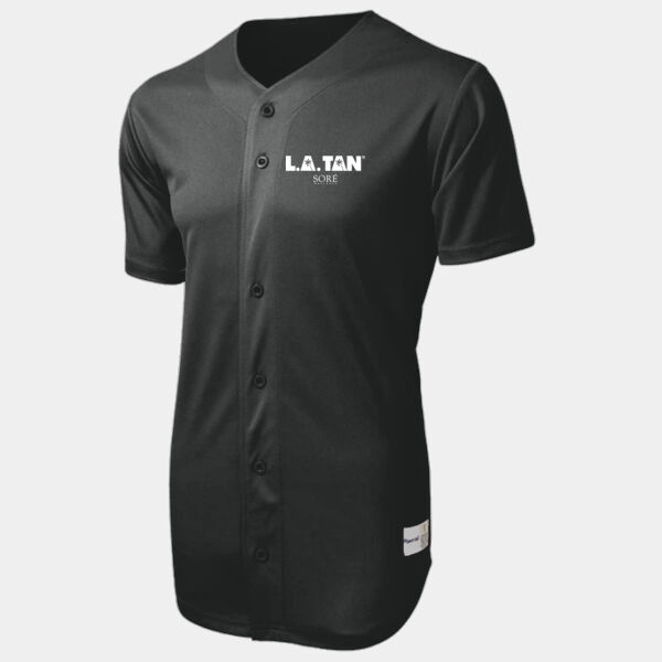 LA Tan Baseball Jersey Thumbnail