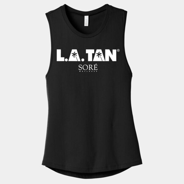 LA Tan BELLA+CANVAS Women’s Jersey Muscle Tank Thumbnail