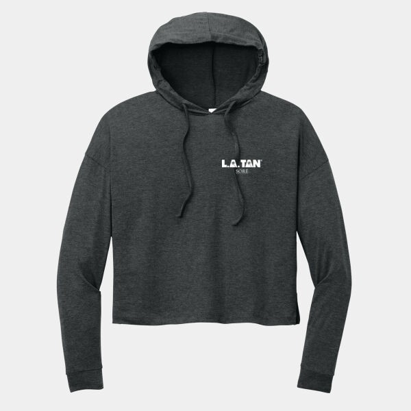 Ladies LA Tan Midi Long Sleeve Hoodie Thumbnail